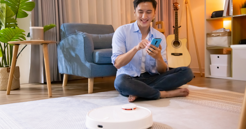 Qual é a área máxima que o Robô Aspirador Xiaomi consegue limpar com uma única carga de bateria?